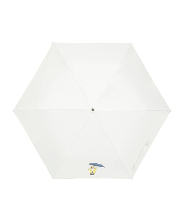 MOONBAT 【 遮光率100％/遮熱/UV/軽量】POLO RALPH LAUREN（ポロ ラルフローレン）晴雨兼用日傘  レインベア  折りたたみ傘 オフホワイト