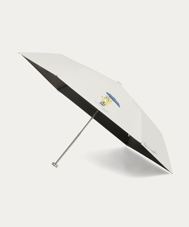 MOONBAT 【 遮光率100％/遮熱/UV/軽量】POLO RALPH LAUREN（ポロ ラルフローレン）晴雨兼用日傘  レインベア  折りたたみ傘 オフホワイト
