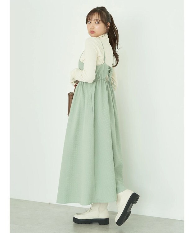earth music&ecology バックオープンキャミワンピース Mint
