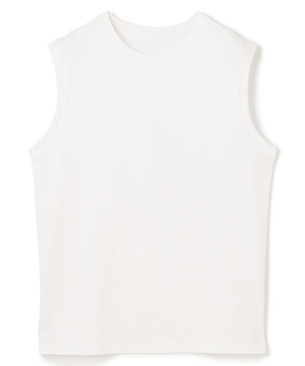 UNFILO MENS BASIC ノースリーブ カットソー ホワイト