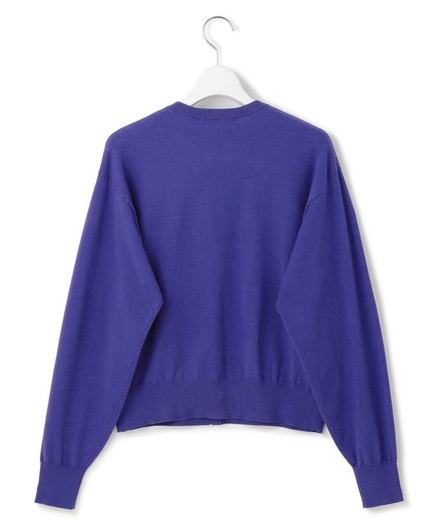 23区 【洗える/吊り干しOK】ヴィスコースストレッチ Vネック ニットカーディガン ブルー系