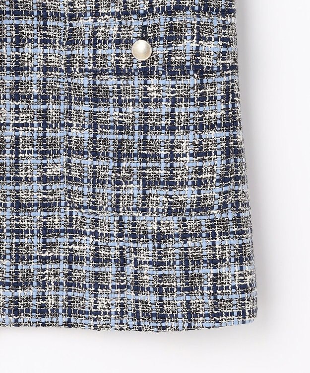 J.PRESS LADIES L ファニーツイード ジレ ネイビー系