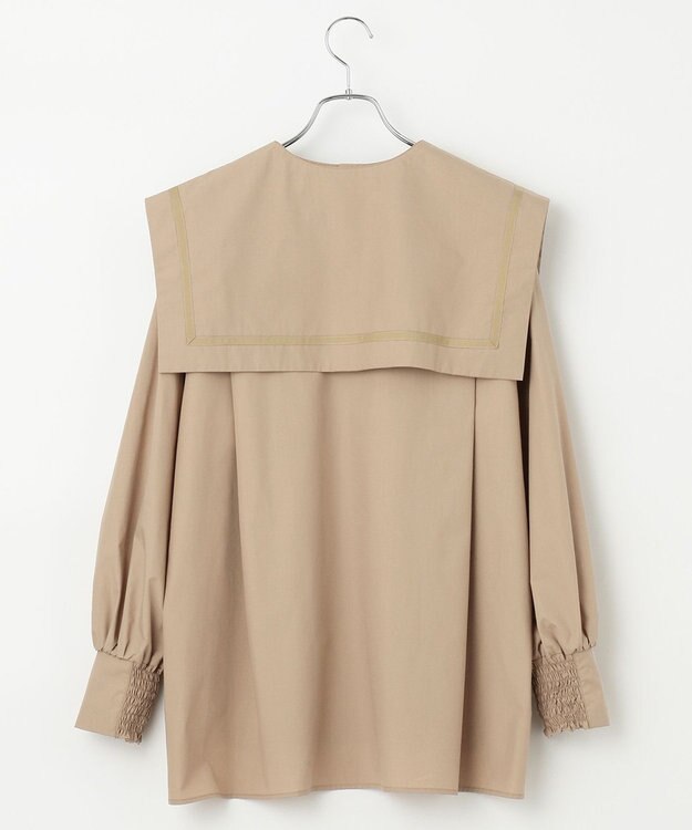 #Newans 【ANSWER for ハンサムモード】襟を取り外せる！セーラーカラーシャツ ベージュ系