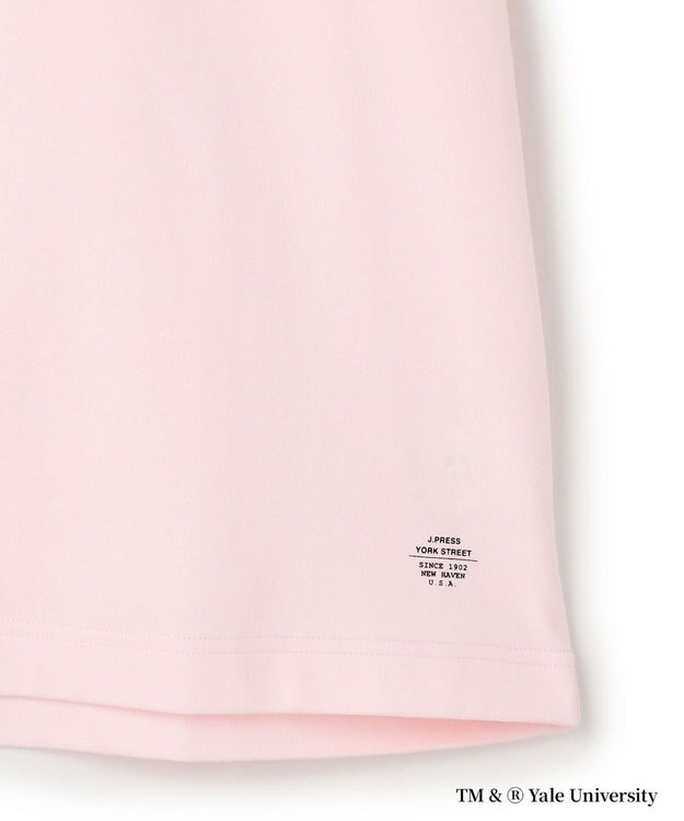 J.PRESS YORK STREET 【YALE別注】【UNISEX】カレッジ プリント Tシャツ ピンク系