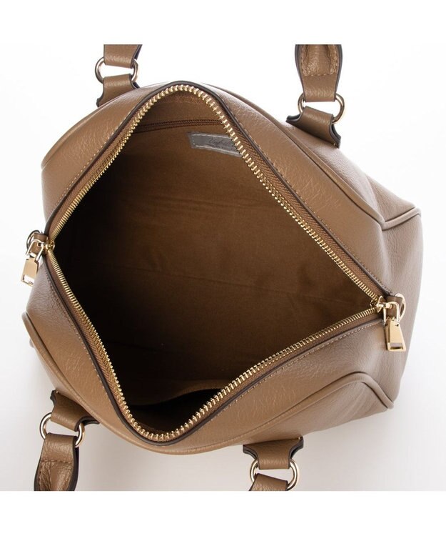 UNBILLION 【テレビ ドラマ着用アイテム】カシュカシュ cachecache / シボフェイクレザー2wayボストンバッグ オーク