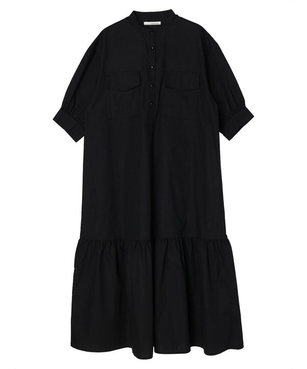 Green Parks ・ＥＬＥＮＣＡＲＥ　ＤＵＥ　バンドカラーワンピース Black