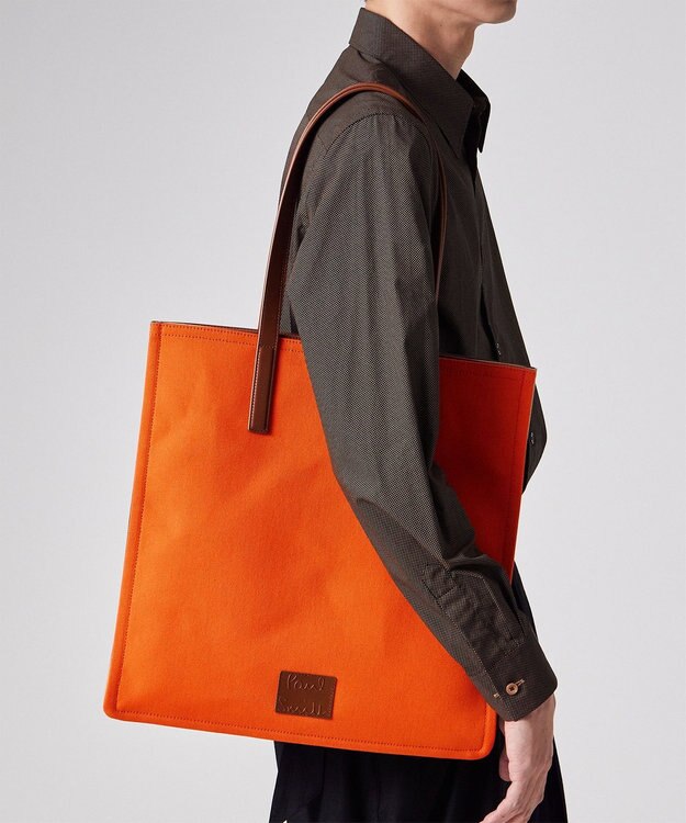 Paul Smith コンサティーナキャンバス トートバッグ オレンジ