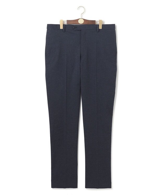 J.PRESS MEN 【KING SIZE】【セットアップ対応 / ウォッシャブル】トラベラーズシアサッカー スラックス ネイビー系8