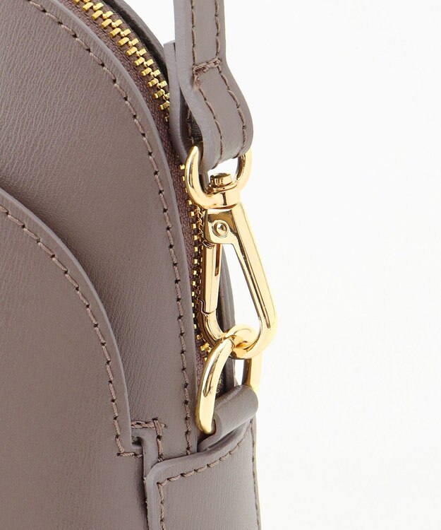 自由区 【MILOS】レザーポケット バッグ モカ