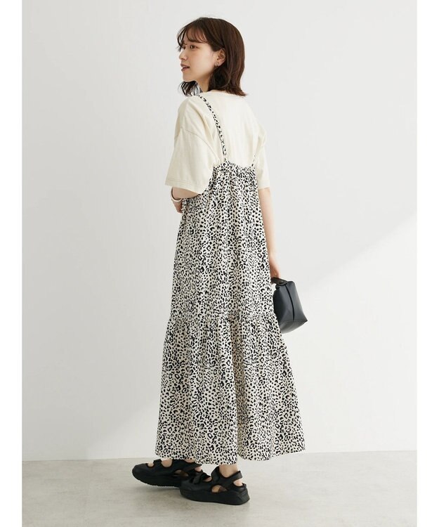 Green Parks ・ＥＬＥＮＣＡＲＥ　ＤＵＥ　レオパードキャミワンピ Beige