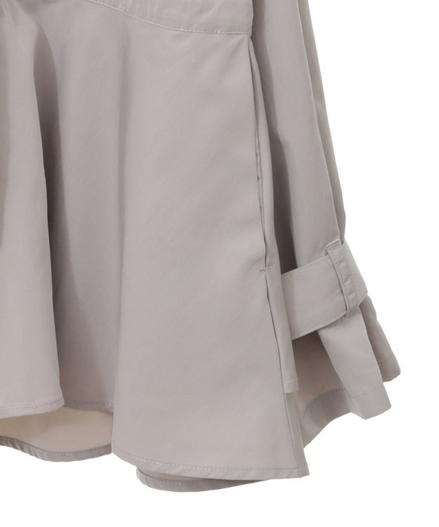 earth music&ecology ドロストペプラムマウンテンパーカー Gray Beige