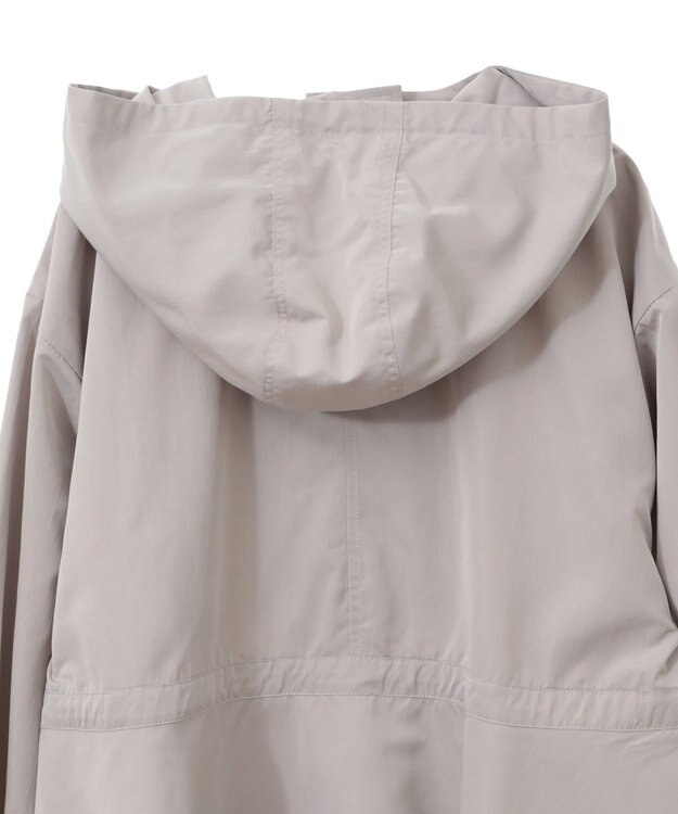 earth music&ecology ドロストペプラムマウンテンパーカー Gray Beige