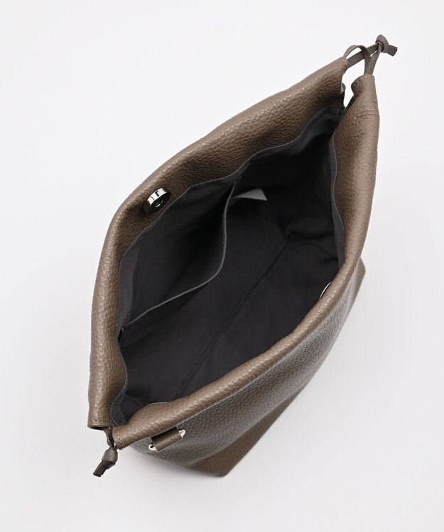 blancle シュリンクレザー ドローストリング2wayバッグ TAUPE