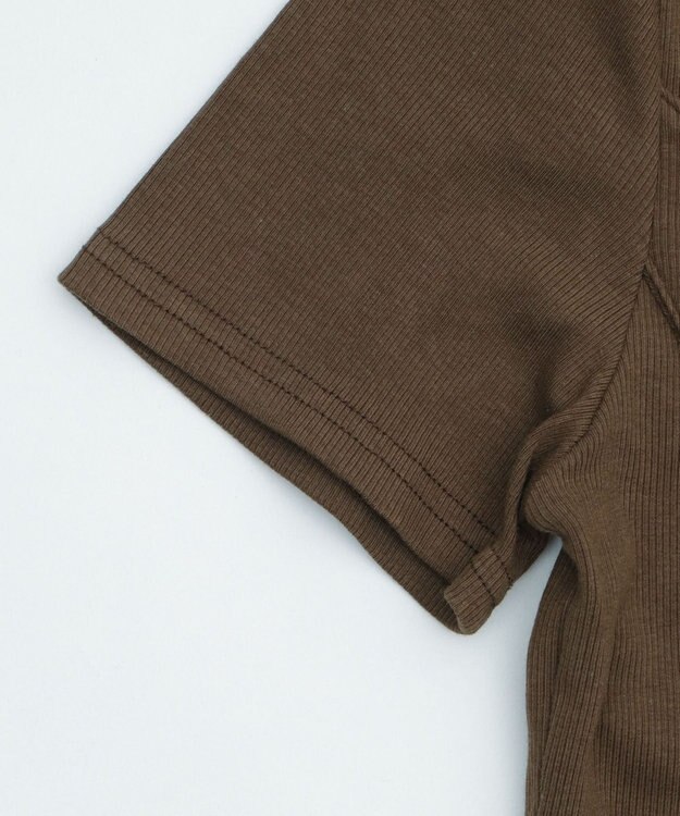 WEGO WジップスタッズクロップドSSトップス カーキ