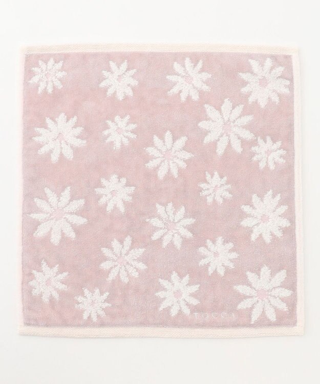 TOCCA DAINTY FLOWER TOWELCHIEF タオルハンカチ ライトグレー系