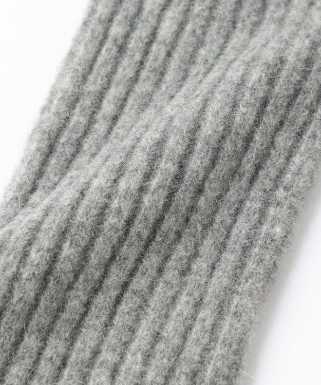 UNFILO 【洗える】ふわふわニット アームウォーマー グレー