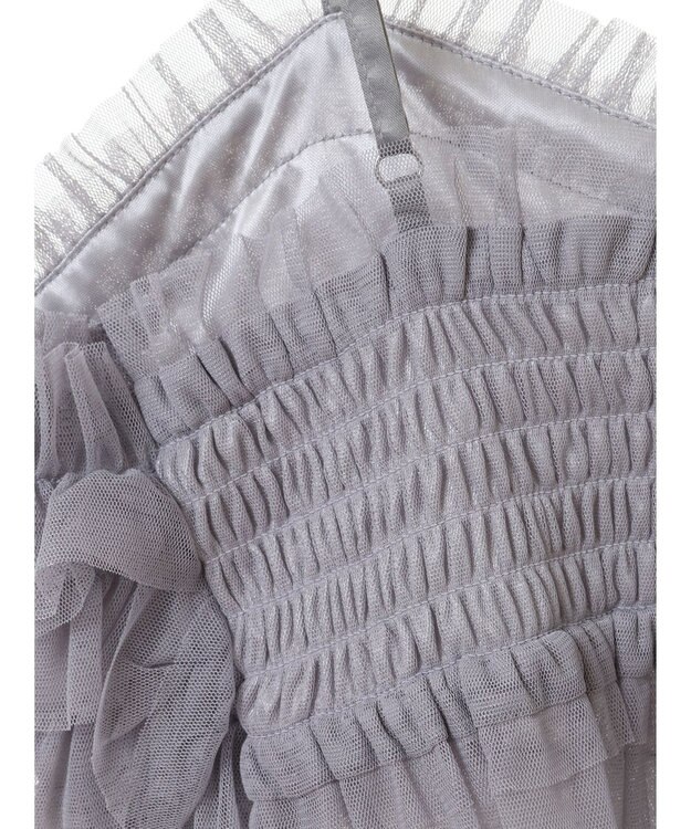 earth music&ecology チュールビスチェ Gray