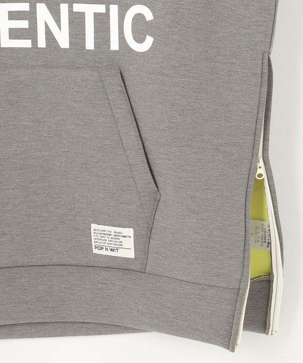 PW CIRCULUS 【NEWデザイン】【MEN】 LOGO graphic  デタッチャブルフーディー グレー系