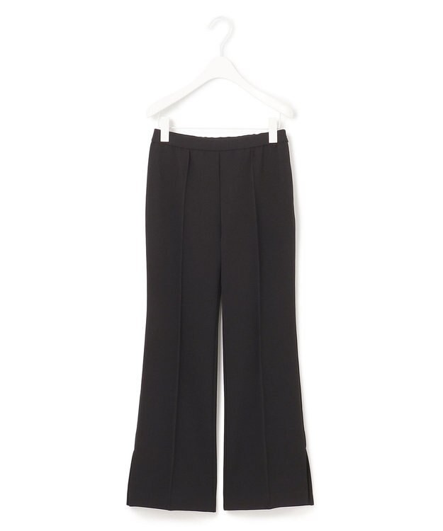 ICB 【体型補正機能付き】コンプレストジャージー ストレッチパンツ ブラック系