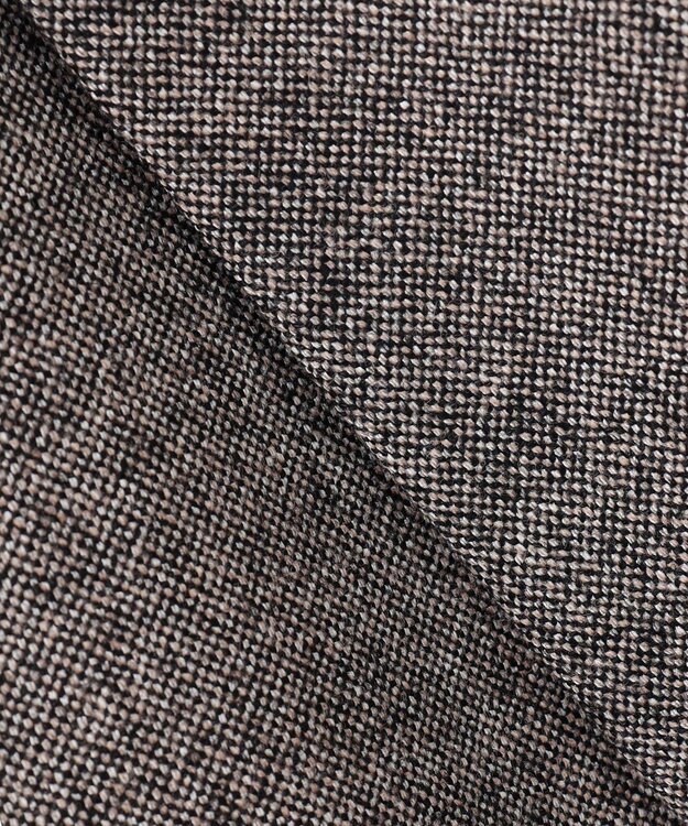 ICB L シックツイード テーラードジャケット ブラウンミックス系