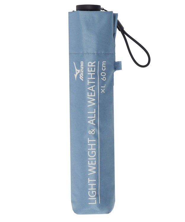 MOONBAT 【WEB限定】MIZUNO  (ミズノ) 無地 ロゴ 日傘 折りたたみ傘 パラソル 晴雨兼用 軽量 一級遮光  遮熱効果 遮光率100% UV遮蔽100% ターコイズブルー