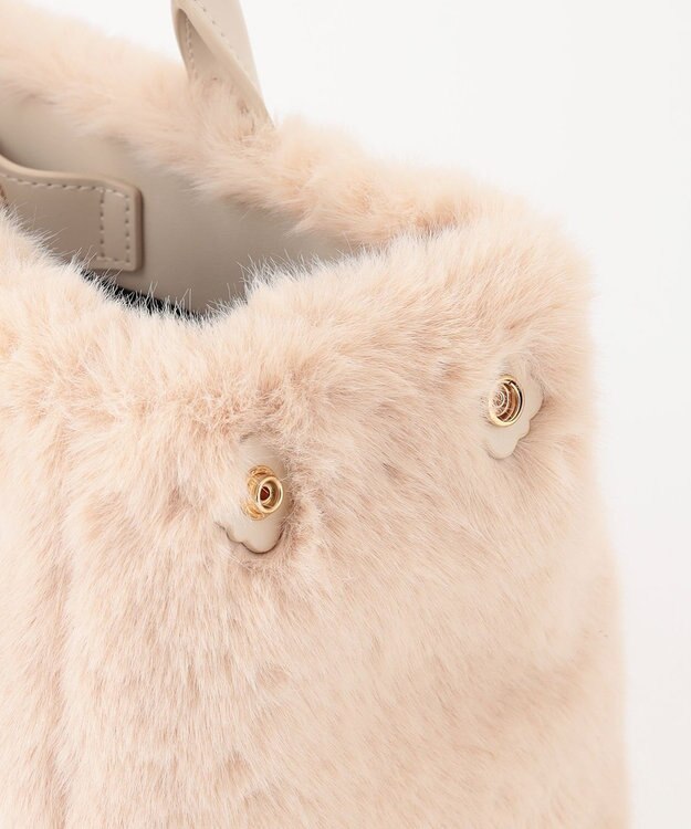 TOCCA CHOCOLA FUR BAG ファーバッグ ベージュ系