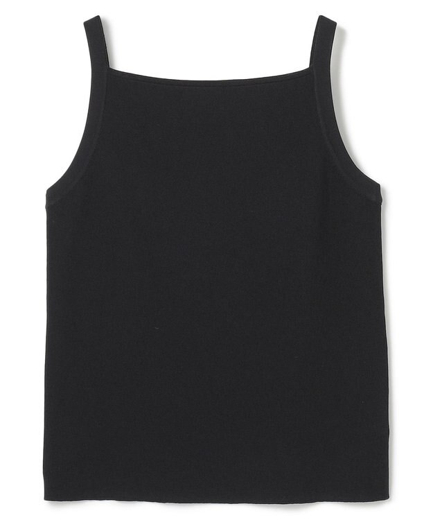 UNFILO スゴ機能美ニット スクエア キャミソール ブラック