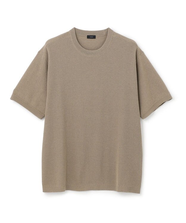 JOSEPH HOMME ストライプカナパ ニット ライトグレー系