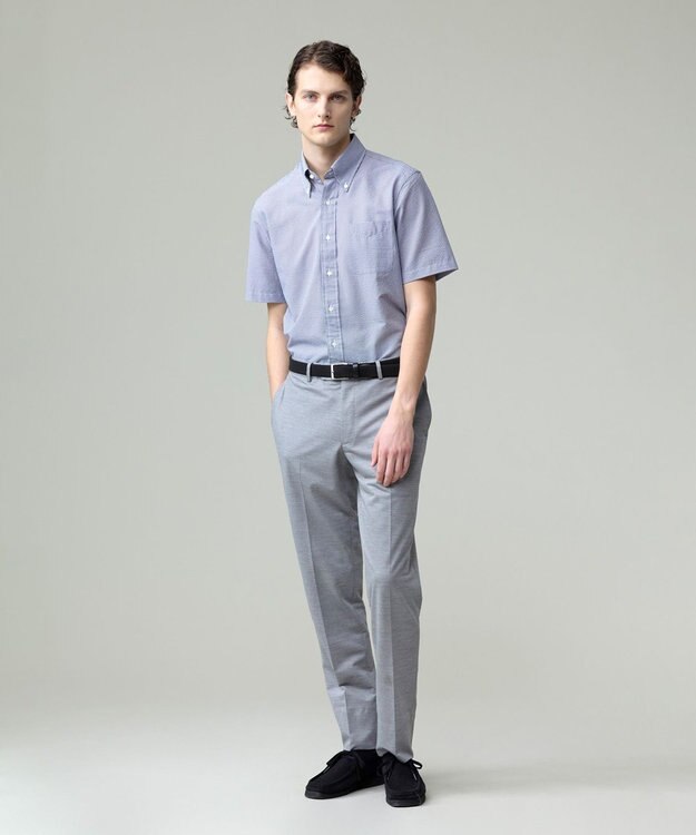 J.PRESS MEN 過酷な夏を乗り切るマストな1着！【 高通気性 / 軽量 / ノンアイロン / 撥水】【BEAT HEAT SYSTEM】半袖シャツ / B.D. ネイビー系3