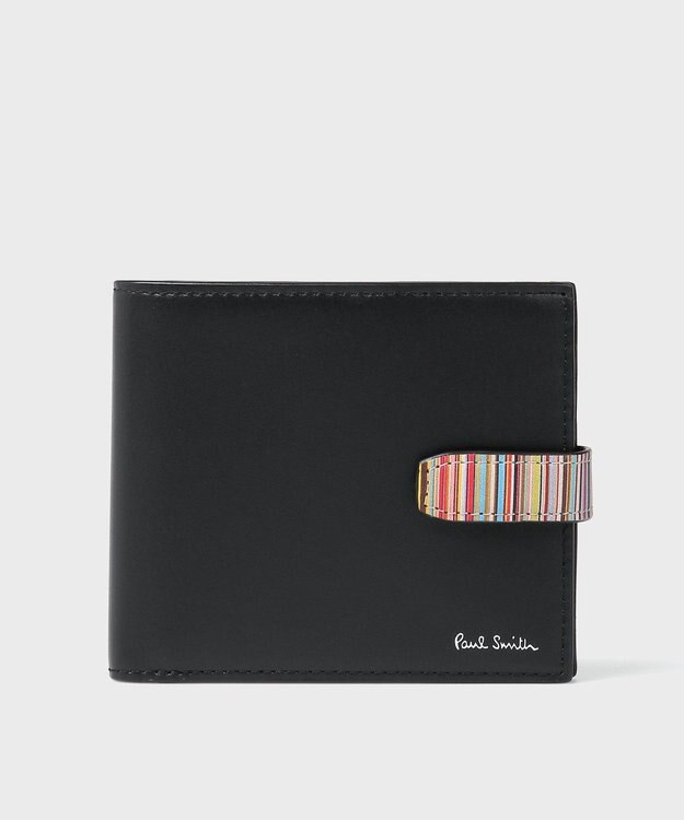 Paul Smith シグネチャーストライプタブ  札入れ ブラック