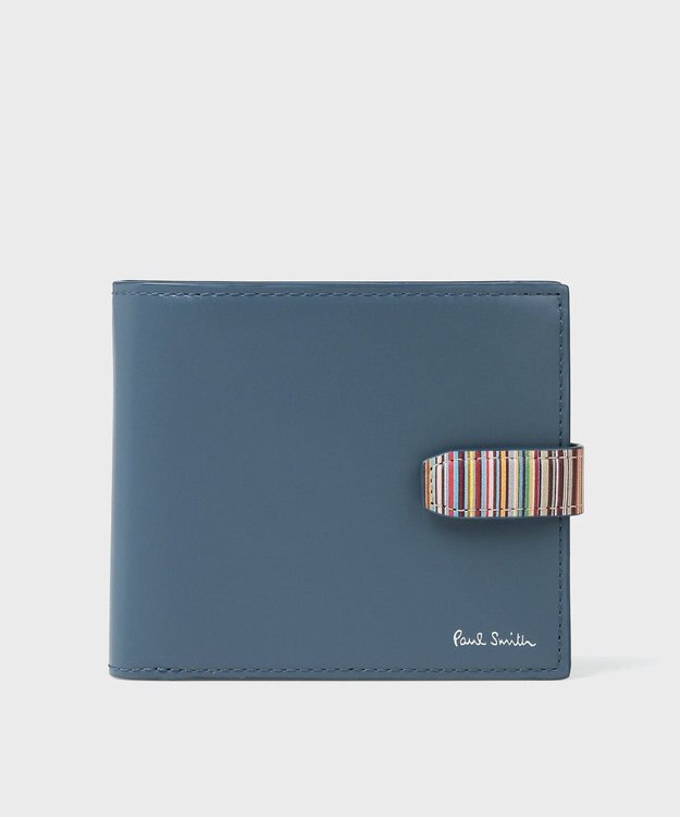 Paul Smith シグネチャーストライプタブ  札入れ ブルー