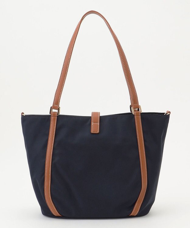 LA BAGAGERIE ひねり金具付きエレガンストート　Mサイズ ネイビー