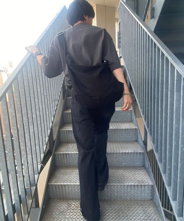 WEGO キャンバスBIGショルダー ブラック