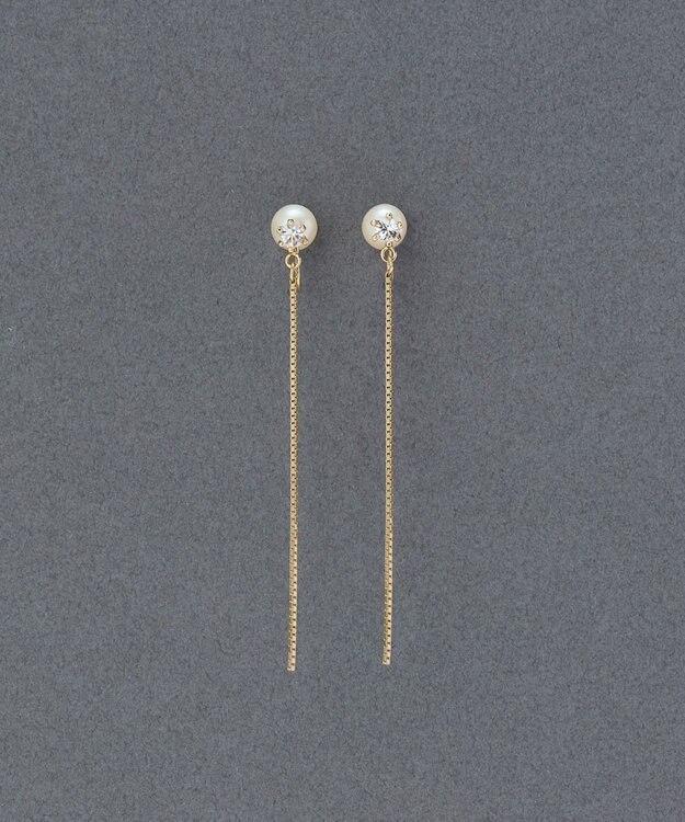 Phoebe 2wayベーシックパールエレガントイヤリング ゴールド