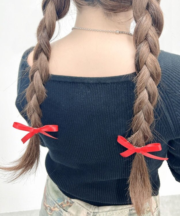 WEGO L2Pナローリボンクリップ レッド