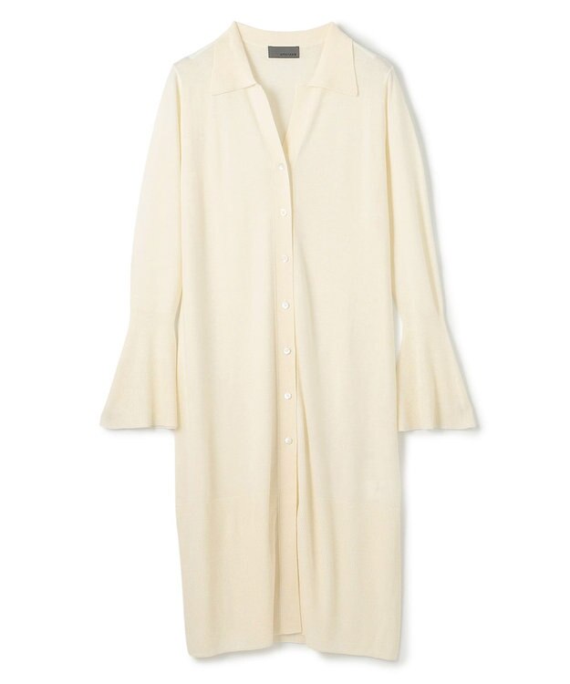 uncrave ハイゲージニット ロングカーディガン オフ