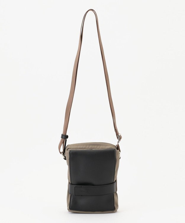 Y'SACCS ベルトスクエアミニマムショルダーバッグ グレージュ