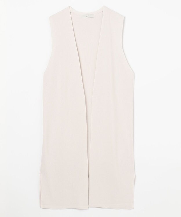 ANY L 【洗濯機可/接触冷感】クールタッチニットジレ エクリュ