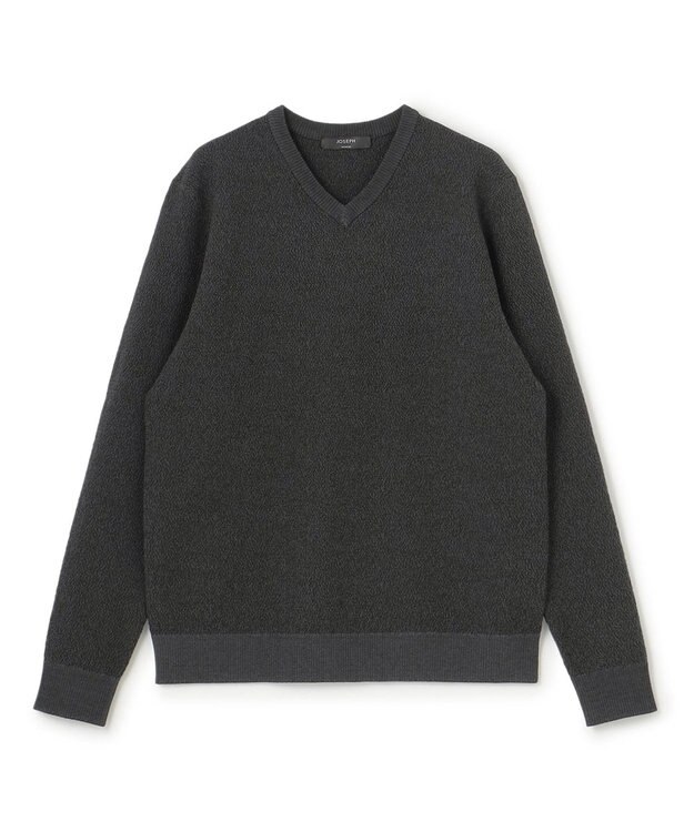 JOSEPH HOMME ライトアムンゼン　Vネック グレー系
