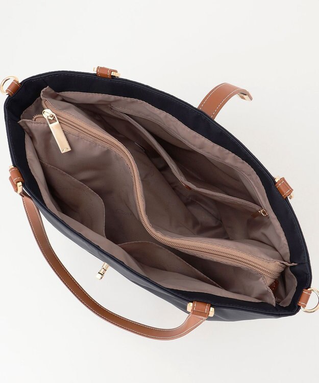 LA BAGAGERIE ひねり金具付きエレガンストート　Mサイズ ネイビー