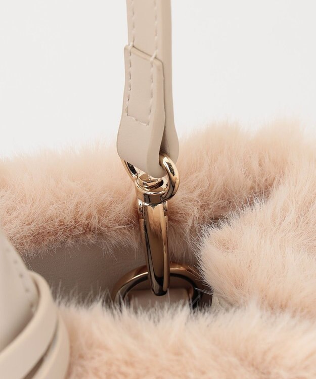 TOCCA CHOCOLA FUR BAG ファーバッグ ベージュ系