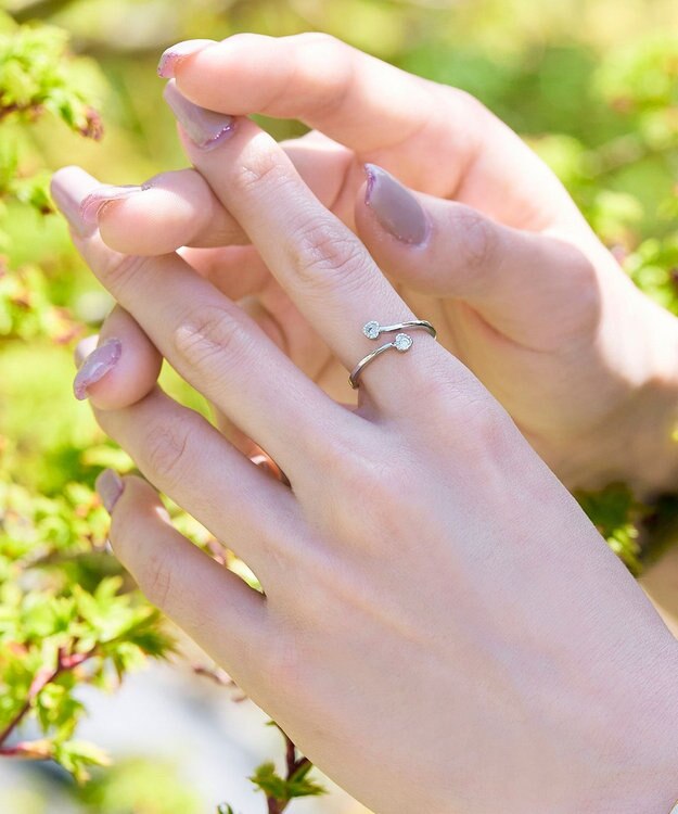 Tiaclasse ストーン付きリング シルバー