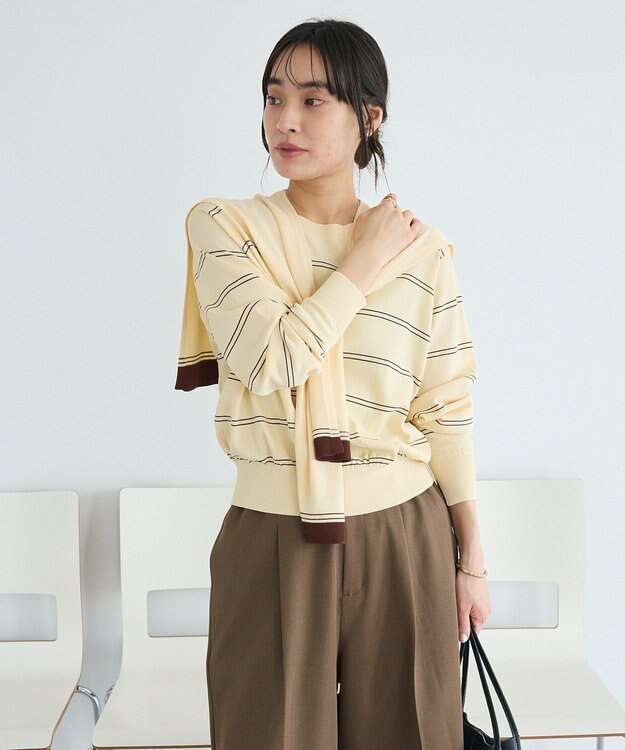 CRAFT STANDARD BOUTIQUE ニットストール+プルオーバー Border