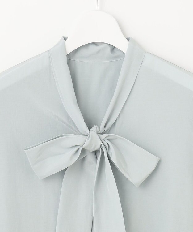 自由区 L 【洗える】TACブライトローン ブラウス 黄緑系