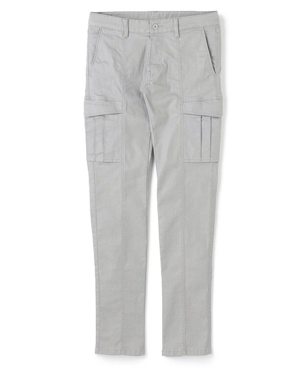 JOSEPH HOMME  新型【抜群のストレッチ性/光沢素材】ハイパワーソフトストレッチ デザインパンツ/ STICK DESIGN ライトグレー系