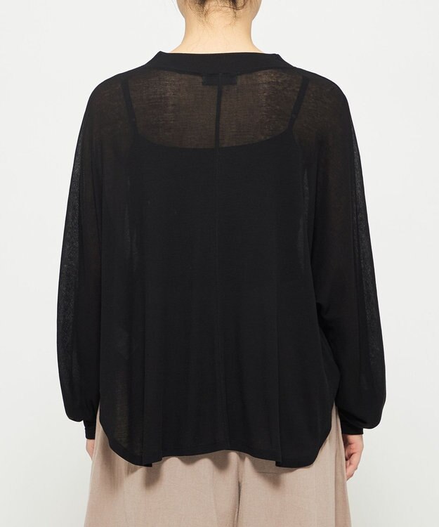 uncrave シアーハイツイストリブ ドルマントップス ブラック