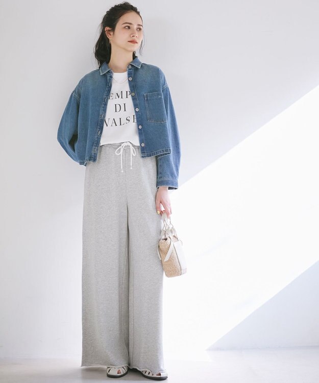 23区 【SLOW/一部店舗限定】LIGHT DENIM ジャケット ダルブルー系