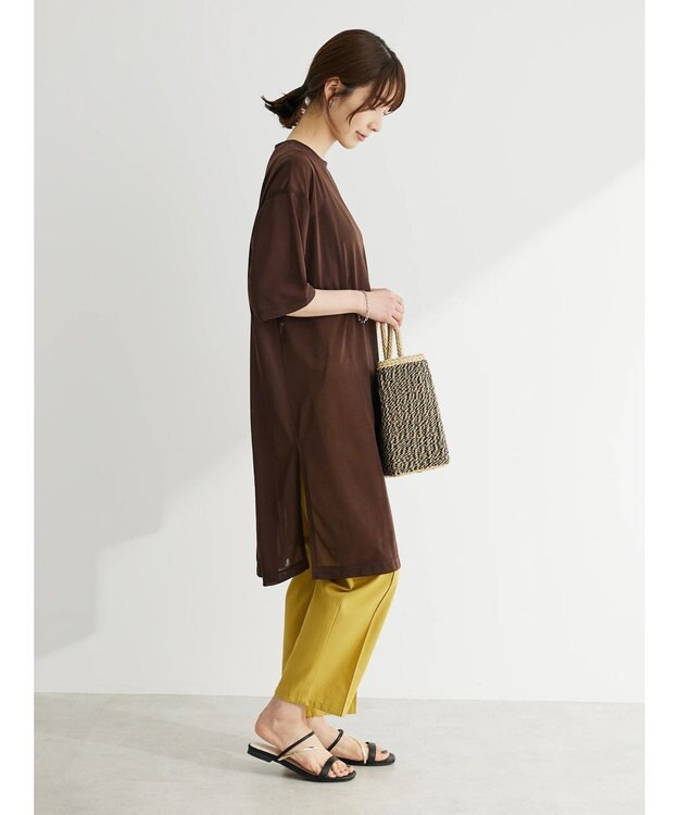 Green Parks シアーカットチュニック Brown