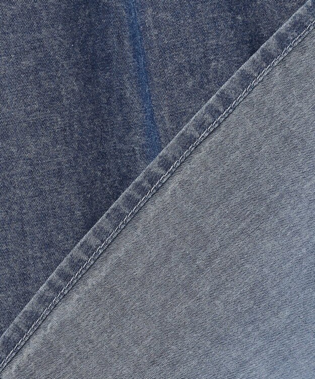 ANY L シアーデニムオーバーシャツ フェードインディゴ