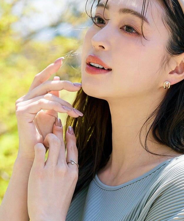 Tiaclasse ストーン付きリング シルバー